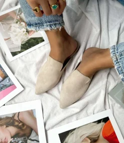Suede Leather Mules