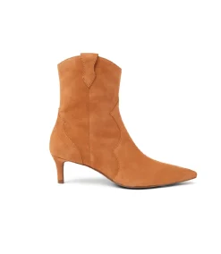 Suede Stiletto Ankle Boots