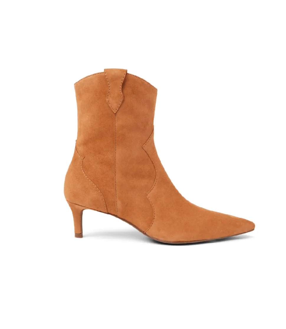 Suede Stiletto Ankle Boots