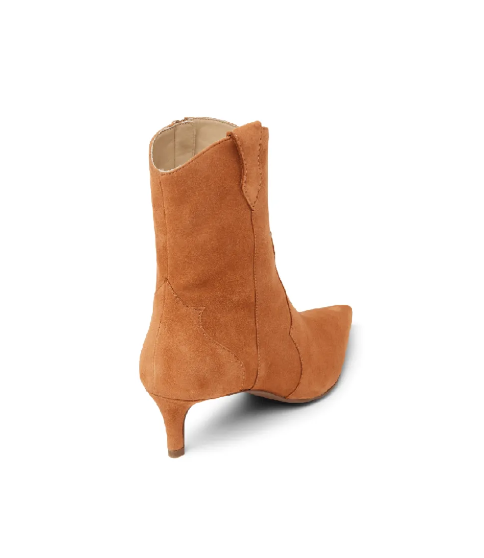 Suede Stiletto Ankle Boots