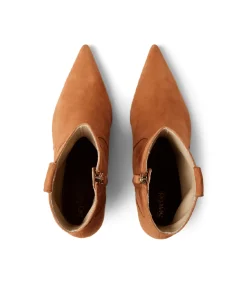 Suede Stiletto Ankle Boots