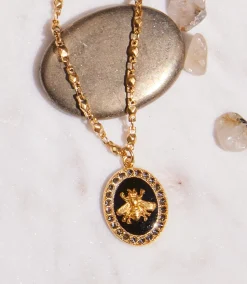 Swarovski® Crystal Bee Charm Necklace