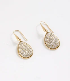 Swarovski® Pavé Crystal Teardrop Earrings