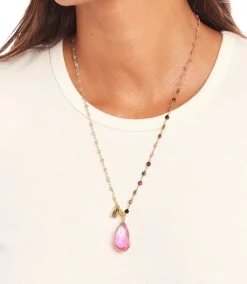Teardrop Gemstone Necklace