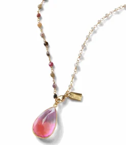 Teardrop Gemstone Necklace