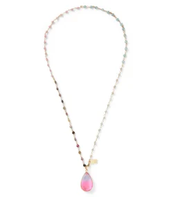Teardrop Gemstone Necklace