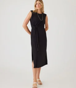 Tie Waist Midi Dress