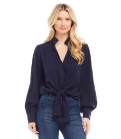 Tie-Front Top