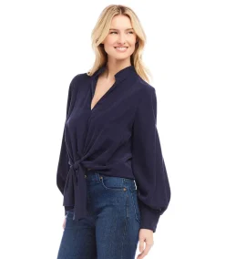 Tie-Front Top