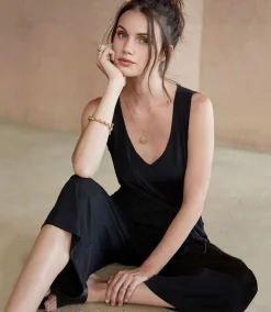 Tie-Front Travel Jumpsuit