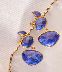 Triple Drop Gemstone Earrings