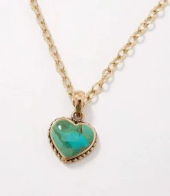 Turquoise Heart Pendant Necklace