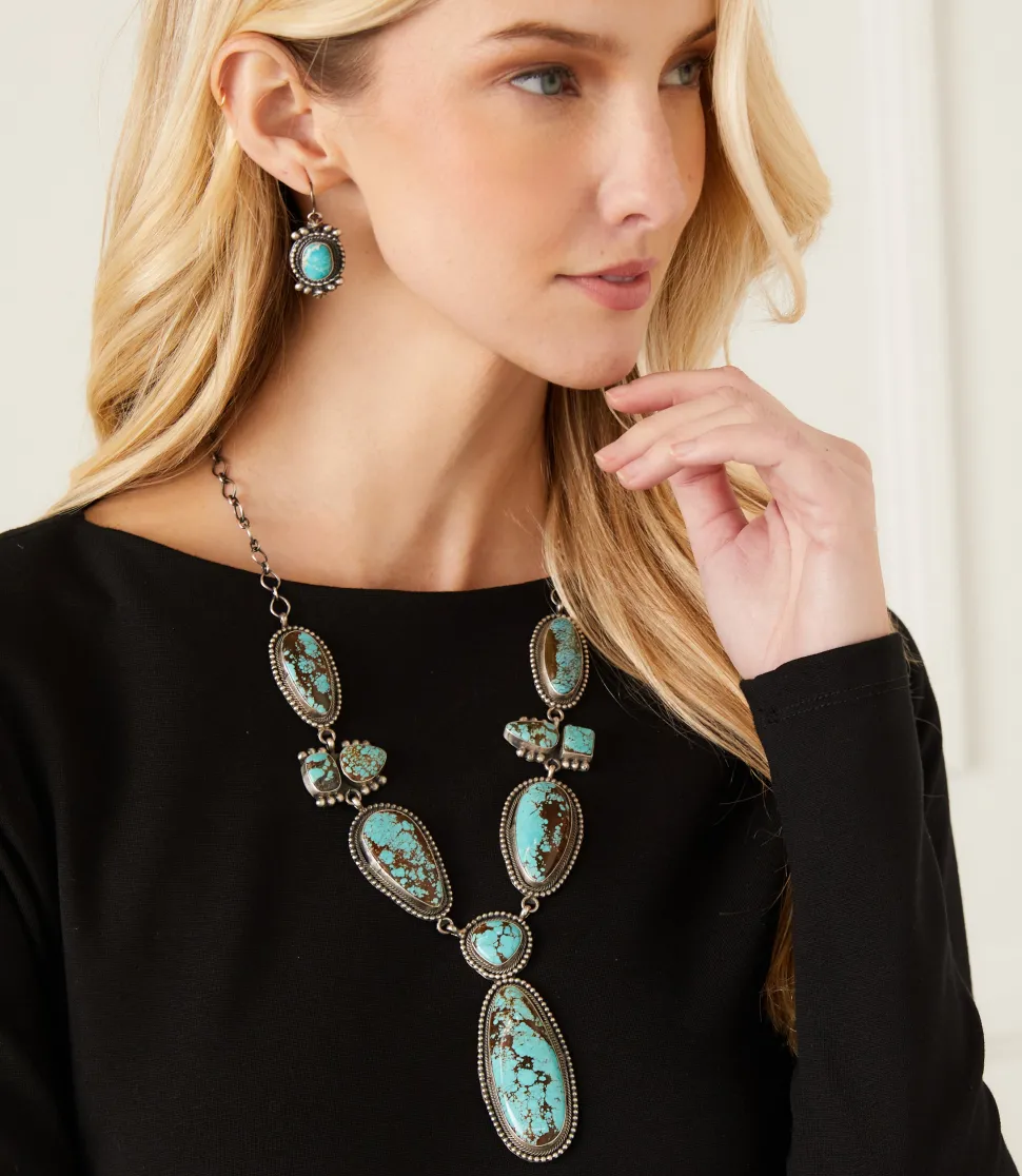 Turquoise Lariat Necklace