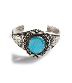 Turquoise Stone Cuff Bracelet
