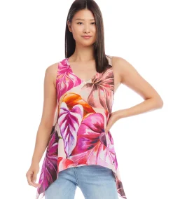 Uneven Hem Tank