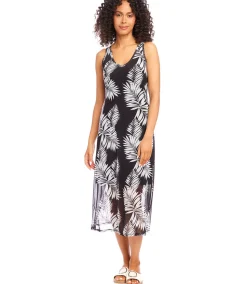 V-Neck Midi Dress