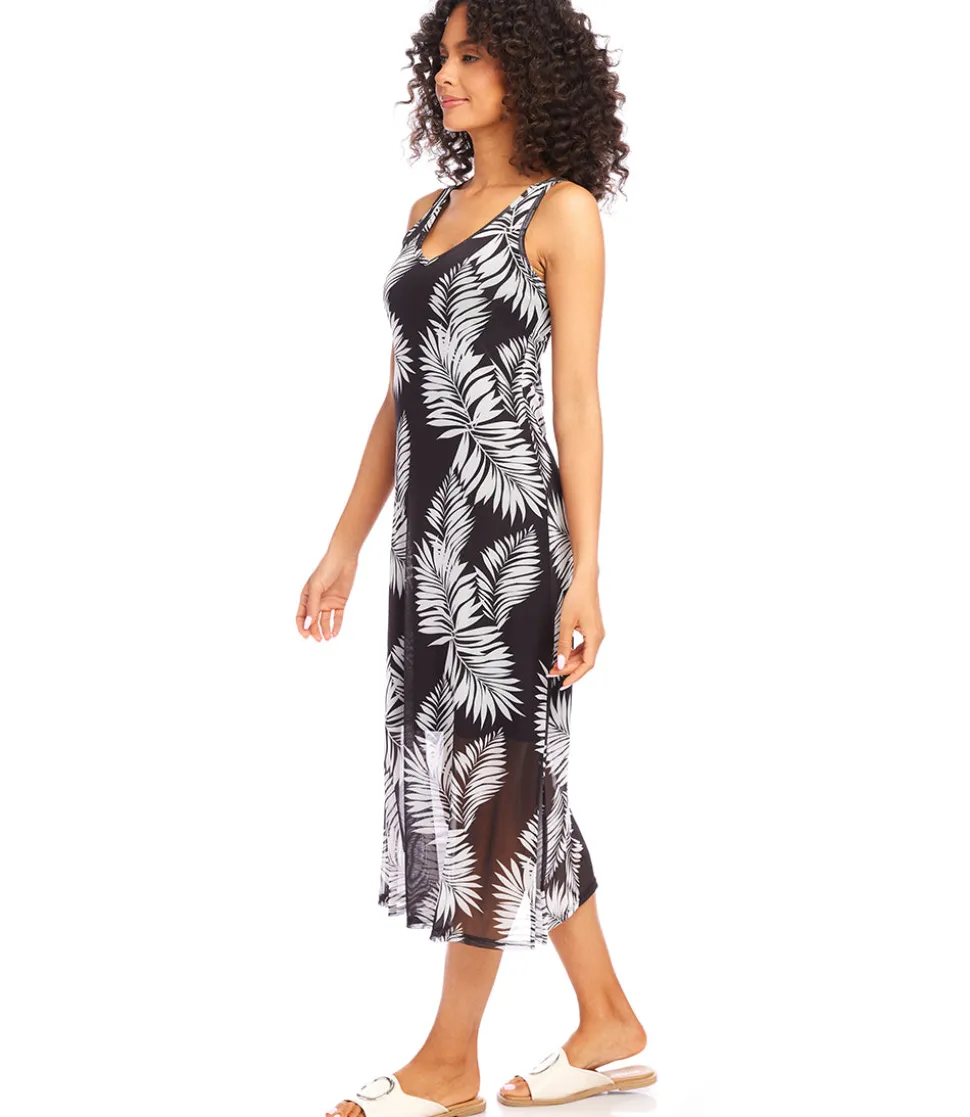 V-Neck Midi Dress