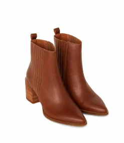 Western Chelsea Leather Booties
