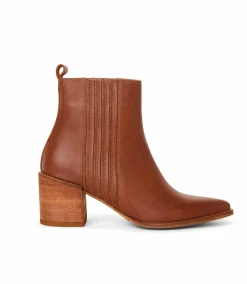 Western Chelsea Leather Booties