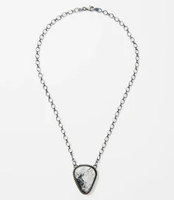 White Buffalo Pendant Necklace