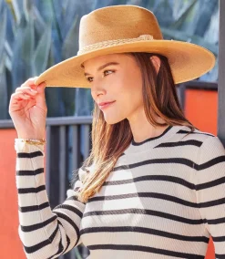 Wide Brim Palm Leaf Hat