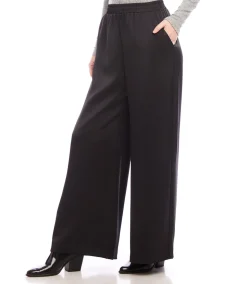 Wide Leg Satin Pants