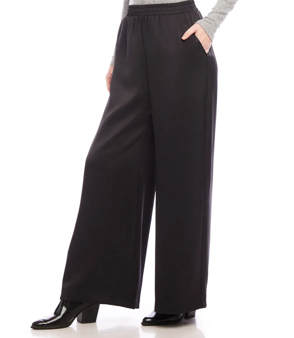 Wide Leg Satin Pants