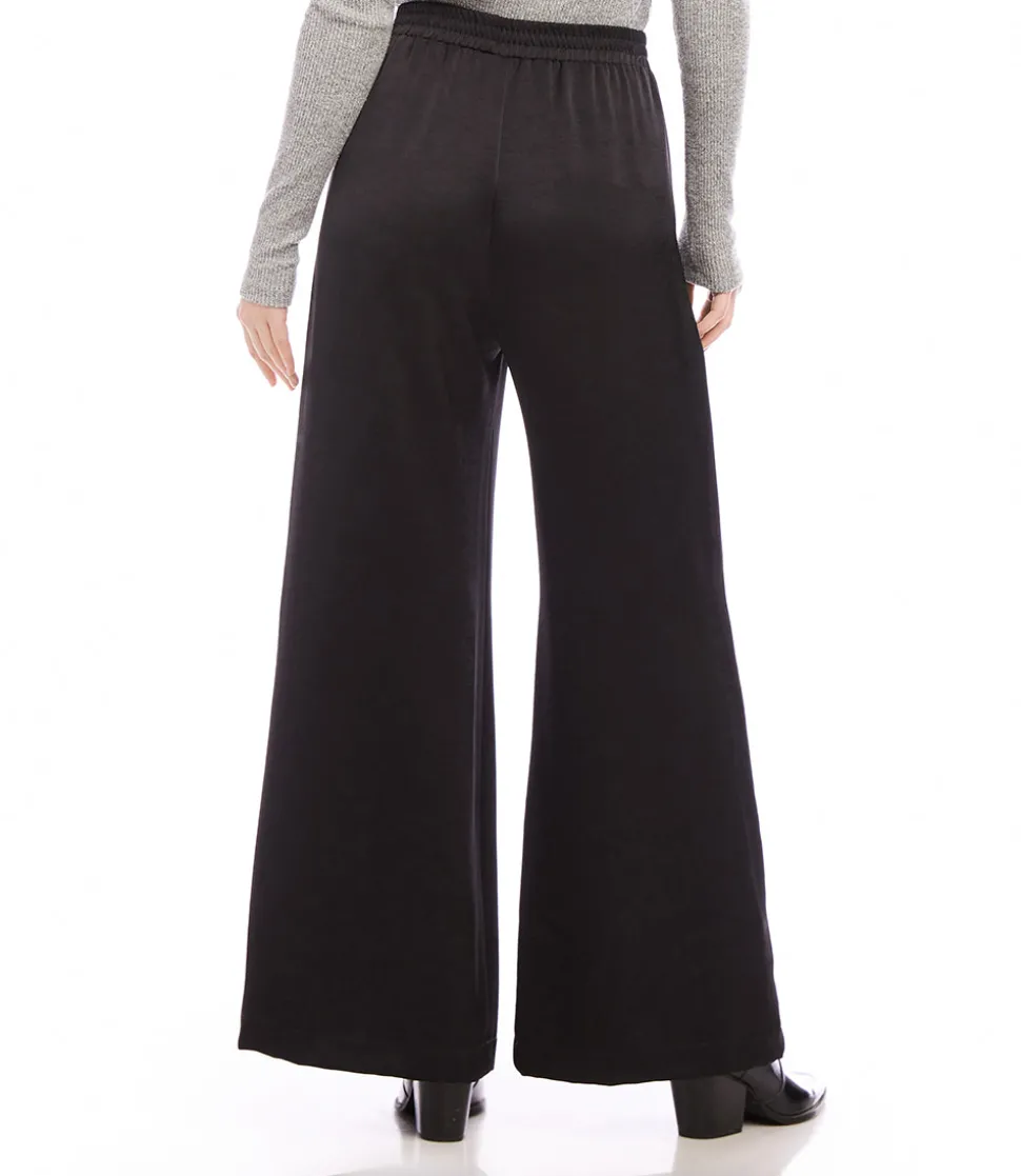 Wide Leg Satin Pants