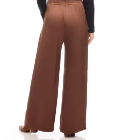 Wide Leg Satin Pants