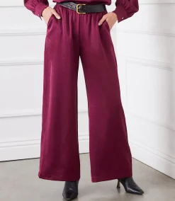 Wide Leg Satin Pants