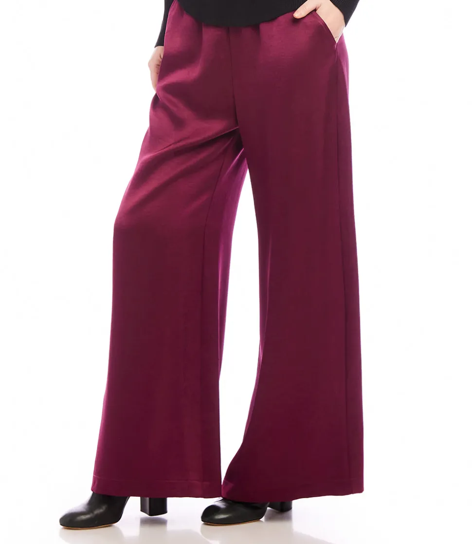Wide Leg Satin Pants