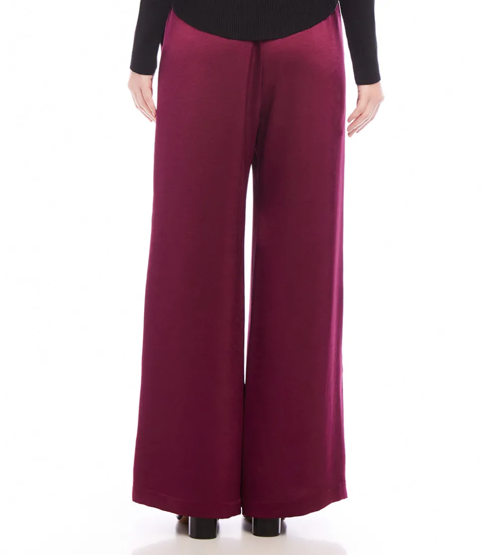 Wide Leg Satin Pants